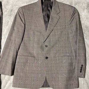 Ralph Lauren 2 button grey Glen Plaid suit  38S